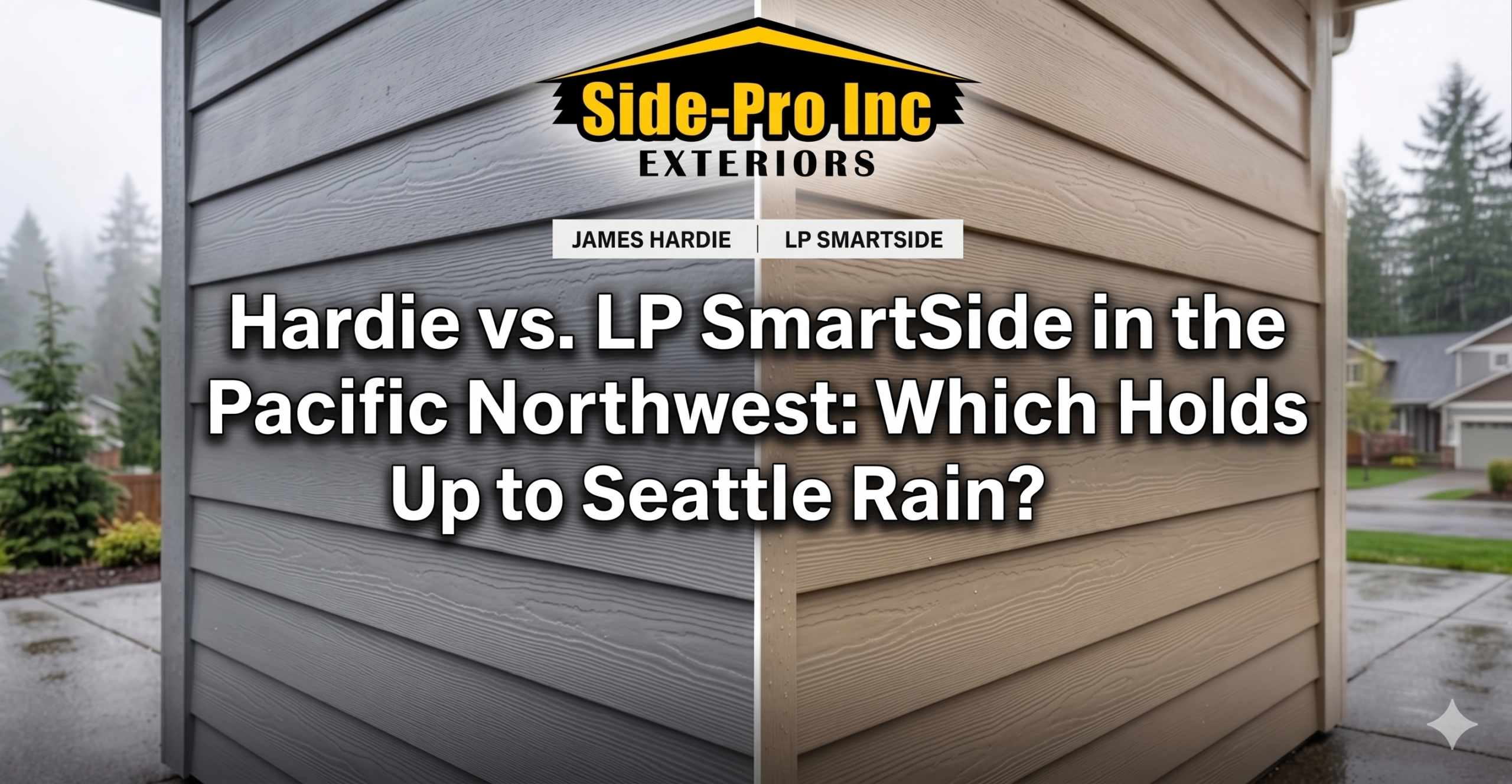 Hardie vs. LP SmartSide siding comparison on a Pacific Northwest home