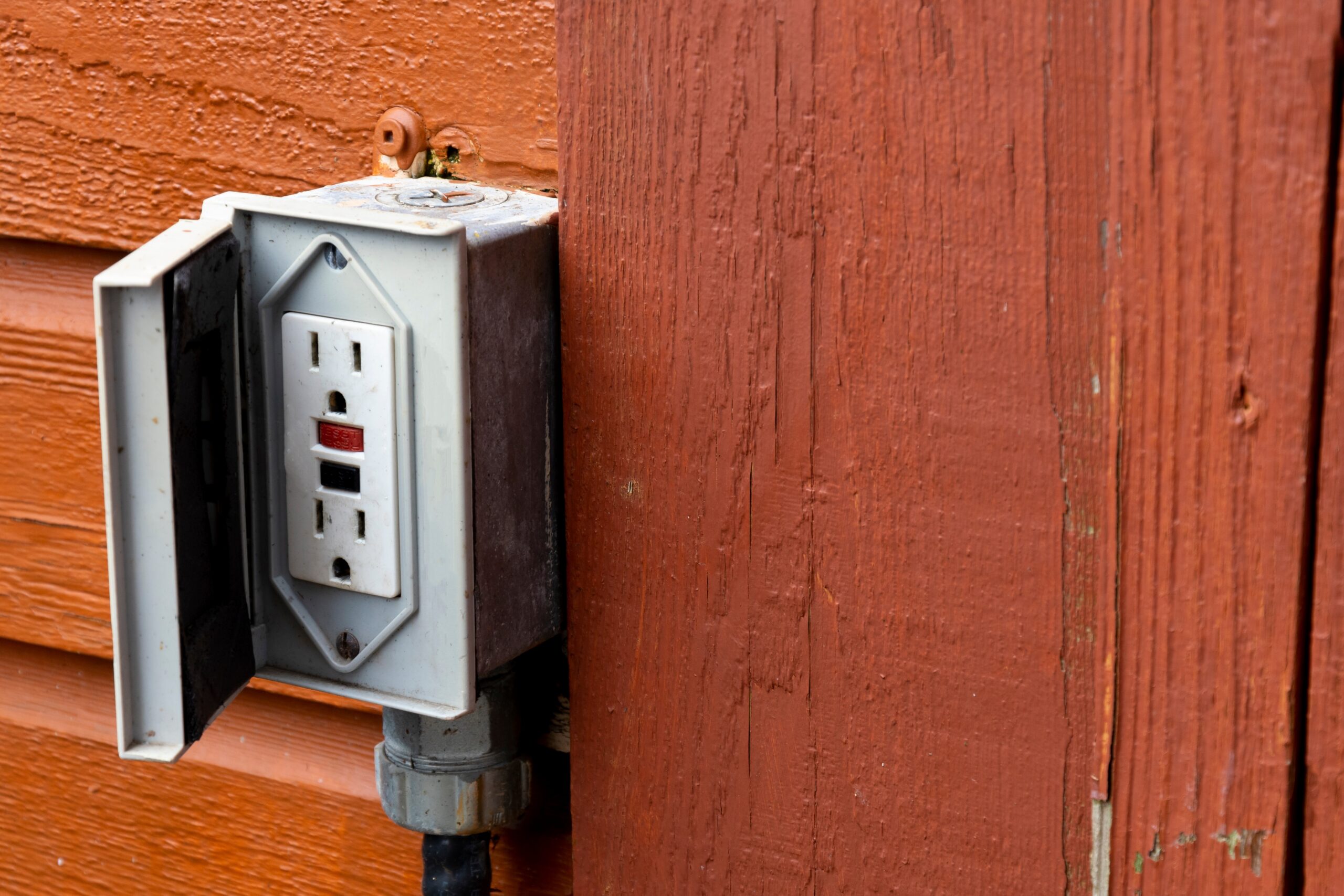 An,Image,Of,An,Old,Outdoor,Electrical,Outlet,On,The outlet