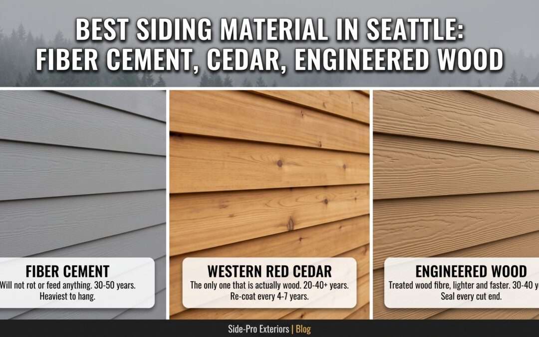 Best Siding Material for Seattle Homes: Fiber Cement, Cedar, and Engineered Wood