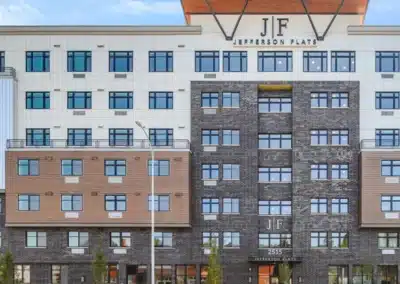 Jefferson Flats mixed-material facade