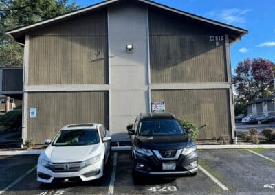 Phoenix Court Apartments, Kent WA, with its original exterior before renovation.