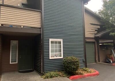 The original entry elevation at Redmond Park before the re-side.