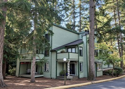 The completed entry elevation at Westboro Condos, Federal Way WA.