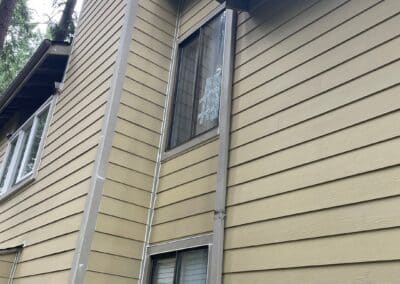 Lap siding on a gable elevation at Westboro Condos, Federal Way WA.
